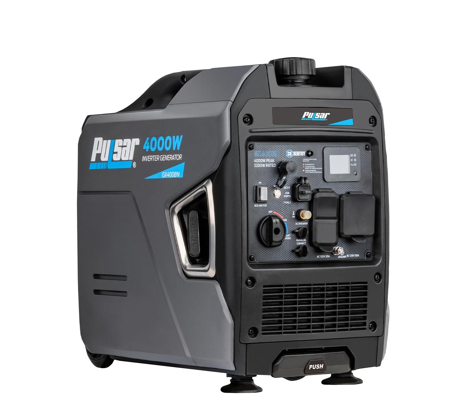4000W Dual Fuel Inverter Generator with CO Alert, RV Ready & Parallel Capability