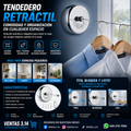 TENDEDERO RETRÁCTIL DE PARED | AHORRA ESPACIO Y TIENDE TU ROPA FÁCILMENTE