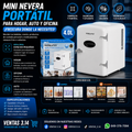 MINI NEVERA SOKANY 4L | COMPACTA, PORTÁTIL Y PERFECTA PARA HOGAR, OFICINA Y AUTO