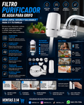 FILTRO PURIFICADOR DE AGUA PARA GRIFO | 5 NIVELES DE FILTRACIÓN, AGUA MÁS LIMPIA Y SEGURA