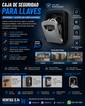 CAJA DE SEGURIDAD PARA LLAVES | PROTECCIÓN CON CÓDIGO PARA CASA, APARTAMENTO Y AIRBNB