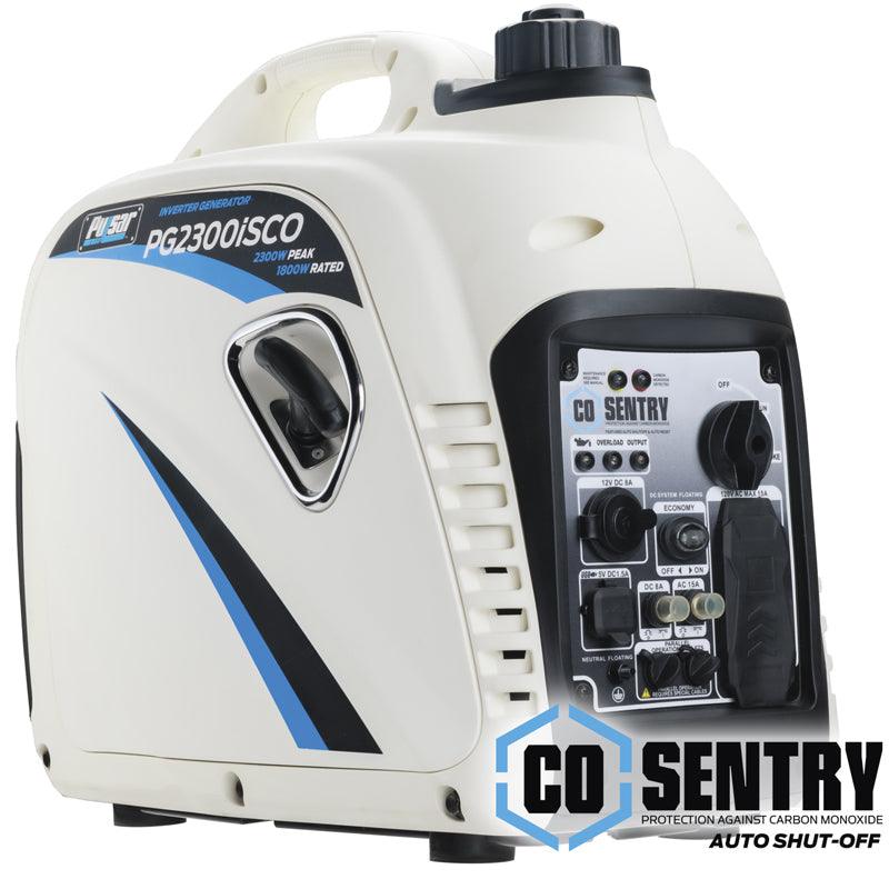 Pulsar  2300W Portable Inverter Generator with CO Shutoff, USB Port & Parallel Capability