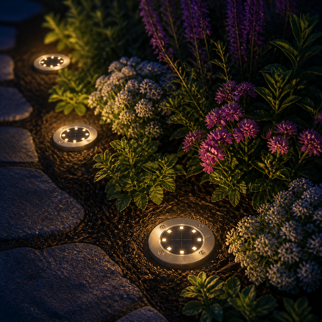 LUCES LED SOLARES PARA JARDÍN 4 PACK | ILUMINACIÓN DECORATIVA FACIL INSTALACION
