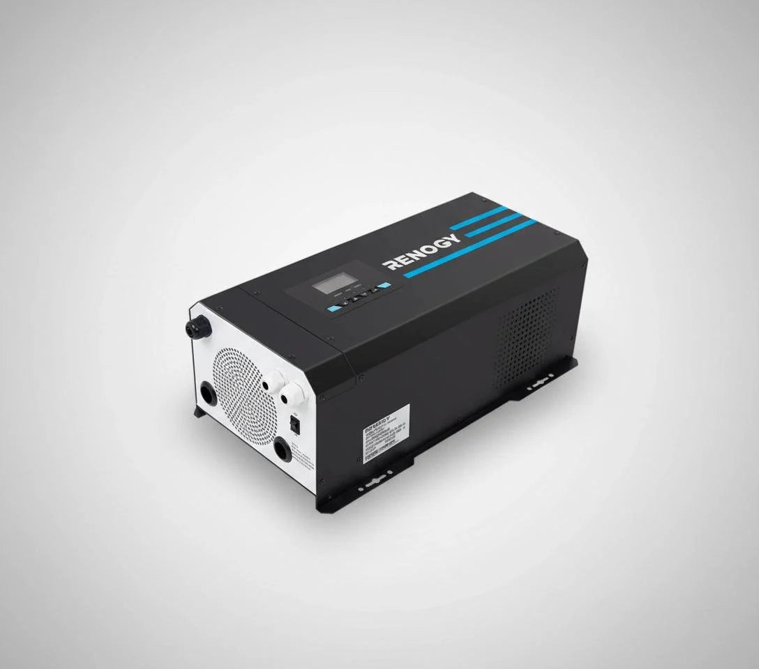 2000W 12V Pure Sine Wave Inverter Charger with LCD Display and Smart Charging